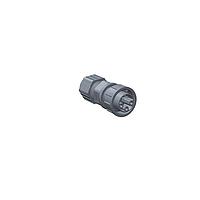 Amphenol LTW CBU-08BFDA-TL7001 Standard Circular Connector Ceres, Middle Size, Plastic, 10A+2A, 08 pins, Female Connector, Female (Power) + Male (Signal) Contact, Straight, 3 Points Lock, Solder, Field Installable, F4.0 - F9.6mm, IP67
