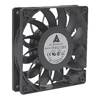 Delta Electronics, Inc. FFB1248VH Tubeaxial Tubeaxial Fan, 120x25.4mm, 48VDC, Ball Bearing, Lead Wires, Locked Rotor Sensor