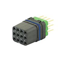 Eaton Souriau-Sunbank 8MQ2M1220UDES Modular Connectors - Push Pull MQuick module, sealed, with female straight PCB contacts, delivered with cap