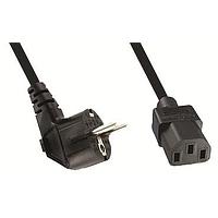 Qualtek Electronics 367003-D01-ER AC Power Cord 8 FT 10A 250V BLK EUROPE CUSTOM CORD