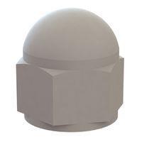 Essentra Components 0501032LCN Locking Cap Locking Cap Nut, #10-32 Thread, .400 Height