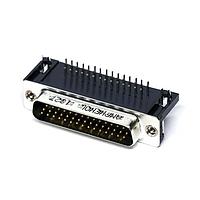 Amphenol Commercial Products L717HDB44PD1CH3R High Density D-Sub Connectors 44P Sz B Hi Density Pin Rear Insert M3