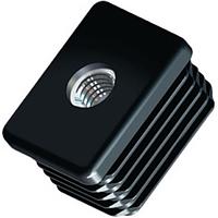 Essentra Components 498609 Conduit Fittings & Accessories 60X30mm SQUARE GLIDE w/10 THREADED INSRT 1.0-1.5mm