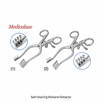 DaiHan DM.Ret7035 Self-retaining Retractor, Stainless-steel, Weitlaner, Sharp, L140mm