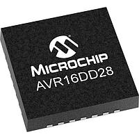 Microchip Technology AVR16DD28T-E/STX MCUs 16KB, 2KB RAM, 28p, 24MHz, MVIO, 12b ADC, ZCD, DAC, 2xUART, SPI, TWI