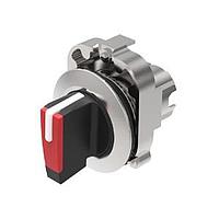 EAO 45-2819.3C60.003 Switch Actuators Selector switch actuator 3 positions blue main-0-main 45? short lever front metal housing plastic