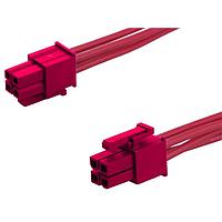 Molex 226196-1044 Discrete Wire Mini-Fit Versa Color-to-Mini-Fit Versa Color ASSY 4.2P DR 600mm Lgth 4 Ckt Red