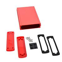Bud Industries EXN-23355-RDP PCB Enclosure Extruded Aluminum Enclosure Red with Plastic Cover (1.4 X 4.5 X 6.7 In)