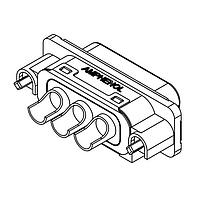 Amphenol Commercial Products MDBRA3W3PBA40 Mixed Contact D-Sub Connectors MDBRA3W3PBA40-IP67 Filtered D-sub connector, Right angle pin contact, A3W3 arrangement