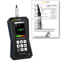 PCE VT 3800-ICA Vibration Meter (0~399,9 m/s²; 0~399,9 mm/s; 0~3,9 mm; ISO Calibration Cert.)
