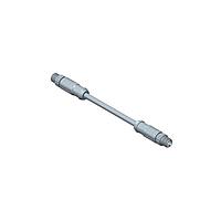 Amphenol LTW M8AS04ML-ASML-SD003 Sensor Cables / Actuator Cables Guided M8 Circular Metric Connector, Metal, 3A, 04 pins, Male Connector, Male Contact, Straight-to-Straight, Screw Thread, Overmolded Double Ended, Length 3000mm, IP67 Mated
