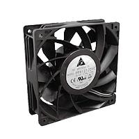 Delta Electronics, Inc. QFR1248GHE-SP01 Tubeaxial Fan, 120x38mm, 48VDC, 210.38CFM, 24W, Ball, 4Leads, Lock Rotor Sensor, Tach/PWM