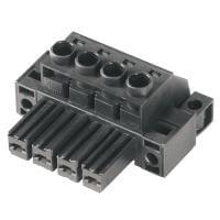 Weidmuller 1929650000 Headers & Wire Housings BVZ 7.62HP/04/180FC SN BK BX