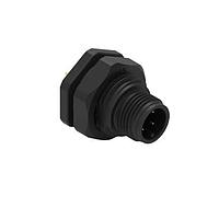 Wurth Elektronik 643210100404 Plugs WRCIRC M12  Screw  Coding A  Panel PCB  Plastic Straight with Panel Nut M16  Male connector, polarity 4