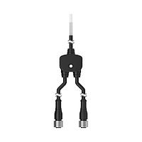 Banner Engineering CSB-UNT825M1281 Splitter Cables M12 QD Splitter Cable; 8-pin; 0.3 m Female Branches Unterminated Trunk; 8 m (25 ft); 8X22 GA 25 ft Trunk 1 ft Branch