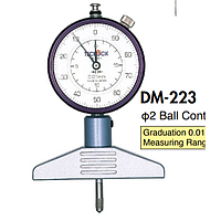 TECLOCK DM-223 Dial Depth Gauge (20mm/0.01mm)
