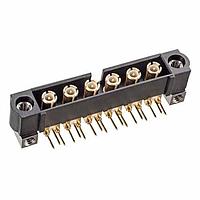 Harwin M80-MH313M5-06 Power to the Board MALE HORIZ 3.0 COAX 6 POS 6 GHz 50 Ohm