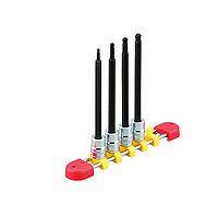 KTC TBT2L04BPH sq. Long ball point hexagon bit socket set (1/4", 4pcs)
