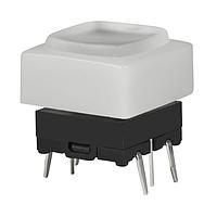 NKK Switches JB15LPE-BB Tactile Switches OFF-(ON) PC MNT YLW LED WHT BUTN & FRAME