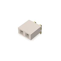 GCT (Global Connector Technology) BG302-02-A-L-G Sockets 2w, 2.54mm Pth Socket, SIL, TH, Horiz, GF, LCP Natural, Box