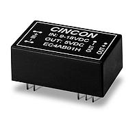 Cincon EC4AB23M Isolated DC-DC Converter, 5 to 6 Watt, 2:1 Input Range, 36-72VDC Input, 15VDC Output, 500VDC min. Isolation, Black Coated Copper with Non-Conductive Base, DIP-24, 1.25x0.80x0.50"
