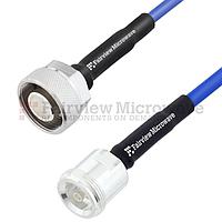 Fairview  FMC3739951 Low PIM 4.1/9.5 Mini DIN Male to 4.1/9.5 Mini DIN Female LSZH Jacketed Cable 0.141 Formable Low PIM Coax and RoHS Compliant