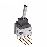 NKK Switches A23AH Process Sealed Subminiature Toggles DPDT .394 RIGHT ANGLE