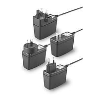 Cincon TRG1506-U-02E02-Level-VI Fixed Plugs Switching Adapter, Level VI, Wallmount, 15 Watt, 90-264VAC Input, 6VDC Output, UK, 5.5x2.5x12mm, Right Angle, DC Cable 1220mm