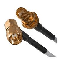 Johnson / Cinch Connectivity Solutions 415-0064-024 RF Cable Assemblies RA PLG-STR BLKHD JK RG-316DS 24"