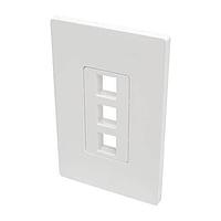 Tripp Lite N080-103 Wire Ducting & Raceways 3Port Single-Gang Wallplate
