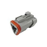 DEUTSCH - TE Connectivity DT06-3S-CE01 3-Way 3P PLUG, CE01 MOD Grey