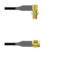 Amphenol Custom Cable Q-2R03D0008010i RF Cable Assemblies SMA-RJB/SMA-SP RG58 10I
