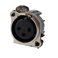 Io Audio Technologies IO-XLR5-F-BH Connectors 5-Pin XLR, Female, Horizontal, PCB Mount, Separate Ground Pin, Metal Face Plate