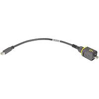 HARTING 09451451014 AV Cables HARTING PushPull V4 v2.0 Mini DisplayPort cable assembly, PushPull to IP20 DisplayPort, 3.0m
