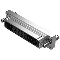 Amphenol Positronic SMMA038-SA00X-E7XX Connectors SM Series 52 Position Socket (Female) Crimp (Contacts Not Included) Male Jackscrew Nickel