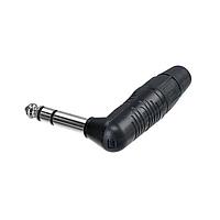 REAN RP3RC-D Phone Connectors STEREO 1/4 RA PLUG NICKEL/TIN - BULK