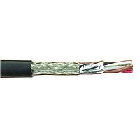 Alpha Wire 45103 BK005 Harsh Environment 22 AWG 3 Conductor 300V SupraShield, TPE 100 ft Spool Black
