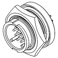CONXALL W4291-12PG-300 Connectors MU WR PNL 12 #20 PIN PCT-MID
