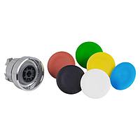 SCHNEIDER ZB4BA9 Momentary FLUSH PUSH, WITH 6 COLOR CAPS