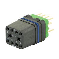 Eaton Souriau-Sunbank 8MQ2M9910UAE Modular Connectors - Push Pull MQuick module, sealed, with female straight PCB contacts