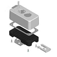 EAO 74-00003.1 Emergency Stop Smart Box Housing white (with switch and connector cut out)