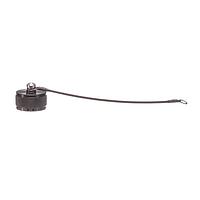 Amphenol Socapex BECRTVZN13 Circular MIL Spec Tools, Hardware & Accessories SS LANYRD BLK ZINC NI SZ13 CAP TV SQ FLNGE RECPT