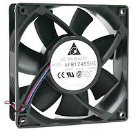 Delta Electronics, Inc. AFB1224GHE-C Tubeaxial DC Tubeaxial Fan, 120x38mm, 24VDC, Ball Bearing, Lead Wires, Locked Rotor Sensor