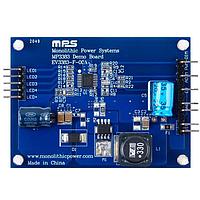 Monolithic Power Systems (MPS) EV3383-F-00A Evaluation Boards 4-String, Max 400mA/String, Max 80V VOUT, Step-Up WLED Controller in a TSSOP-16EP Package Evaluation Board