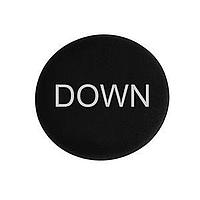 Eaton M22-XDP-S-GB4 Mushroom Head Plates BLK ETCHED BUTTON PLATE FOR MUSHROOM