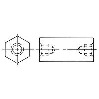 RAF Electronic Hardware 2349-1032-S-12 Hex 1/2 Hex X 6.00 Length Hex Standoff