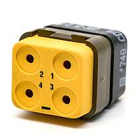 DEUTSCH - TE Connectivity DMC-M 04-12 PN Rectangular MIL Spec Connectors DMC INS P 4C 4#12 N ZPF000000000015203