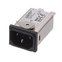 Schaffner FN9244S1-10-06 Inlets 10A HORIZONTAL SIDE SNAP-IN /HI-PERFORM