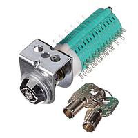 Electroswitch ISQ45895 Rotary Switches 25pole 2pos Rotary w/ keylock QC