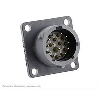 Eaton Souriau-Sunbank UTSX014E15PX Receptacles Square flange receptacle, without backshell, with 15 male solder contacts, IP68/69K in unmated conditions, keying X